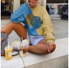 Retro Mask Loose Casual Long sleeved T-shirt HF3110-03-03