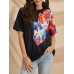 Women's retro printed trendy tops HF1212-02-01 Women's retro printed trendy tops HF1212-02-01