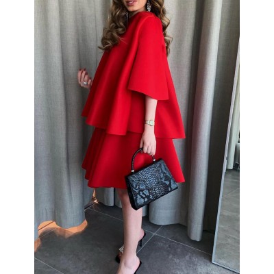 New fashionable Korean style solid color dress HF2210-02-01 New fashionable Korean style solid color dress HF2210-02-01