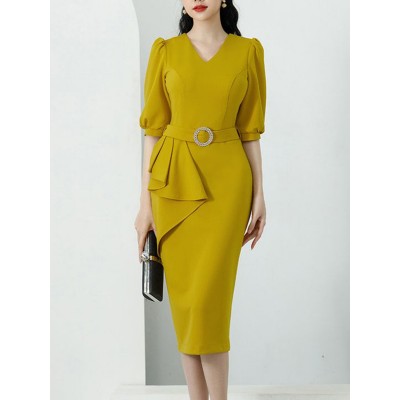 Flattering Fit for All Figures Dress HF3303-03-02 Flattering Fit for All Figures Dress HF3303-03-02