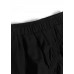 Modern black cotton linen asymmetric Ruffles fall skirt