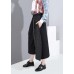 winter 2019 women cotton casual pants high waist patchwork asymmetric skirts