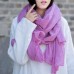Style Organic Simple Pure Color Cotton Linen Scarf